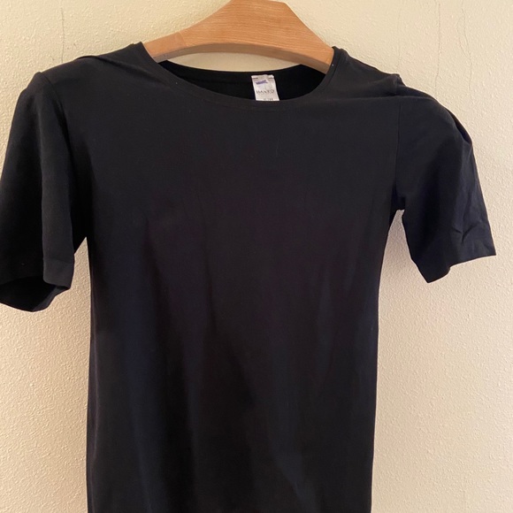 black shirt cropped